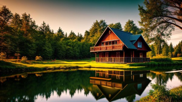 дом на озере