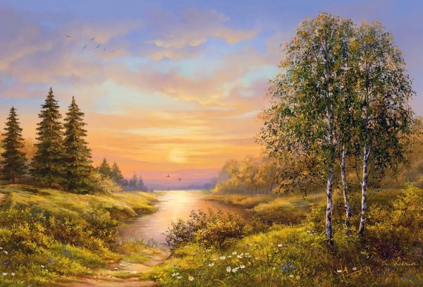 пейзажи природы маслом