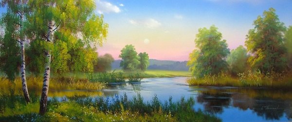 художник сергей курицын деревенские просторы