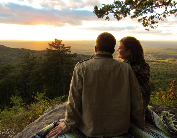 пара в горах