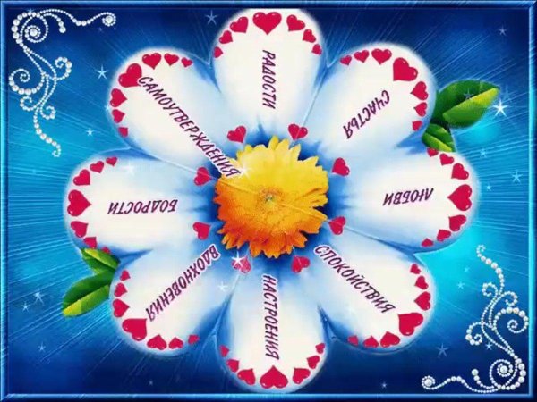 ромашка с пожеланиями