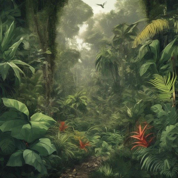 фон тропический лес