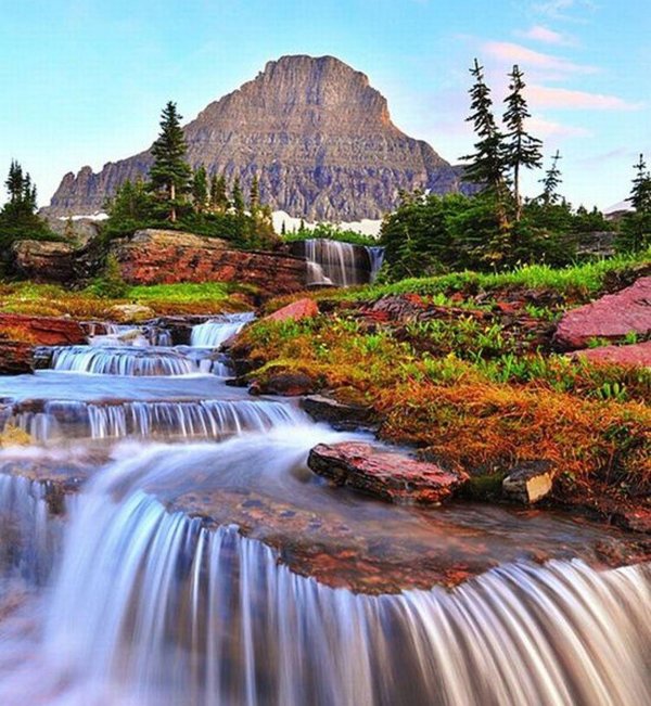 водопад глейшер