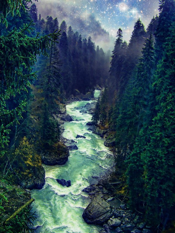 ущелье реки аманауз домбай