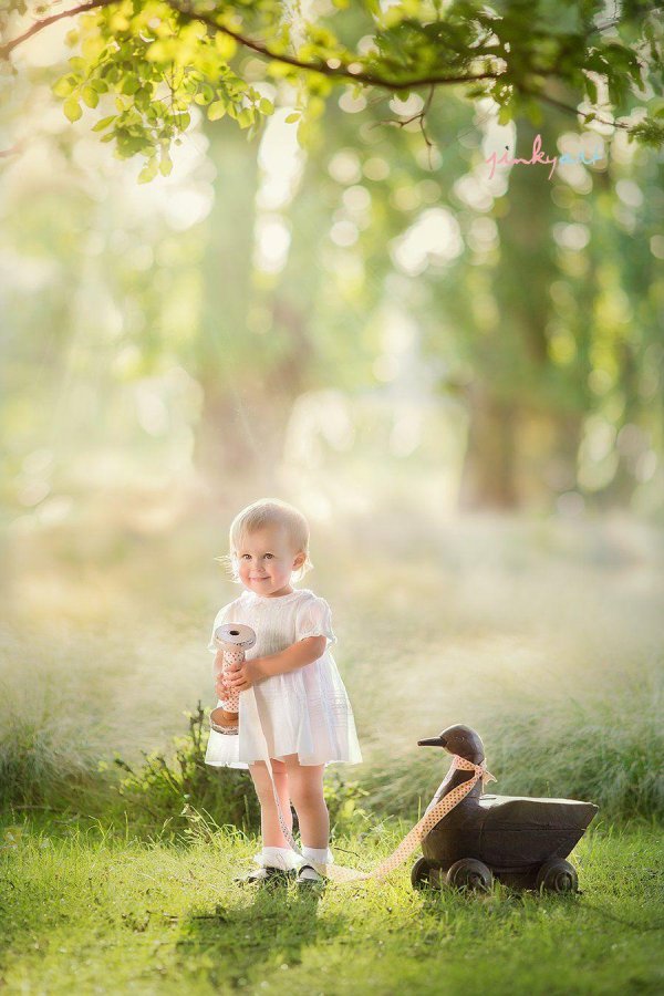 красивые дети природа