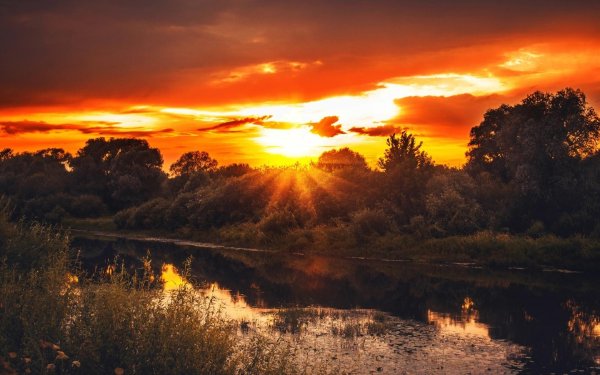 осенние закаты