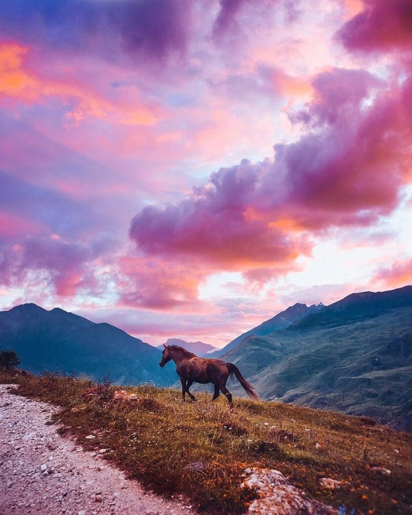 северная осетия в горах кавказа