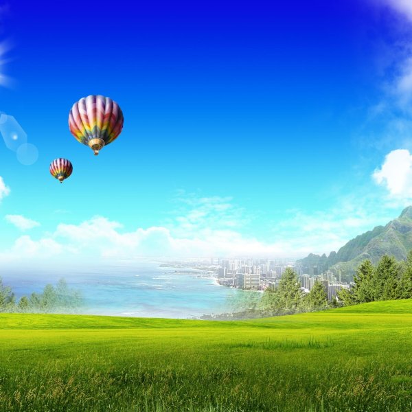 воздушном шаре