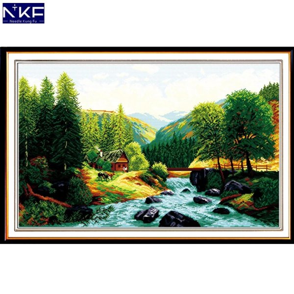 вышивка природа