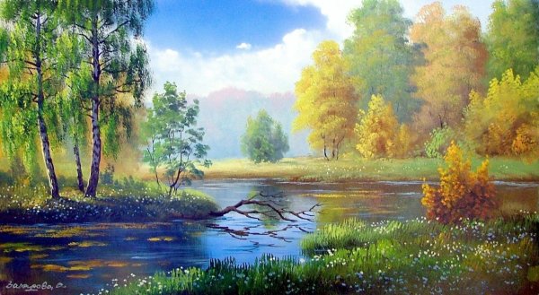 пейзаж картина маслом