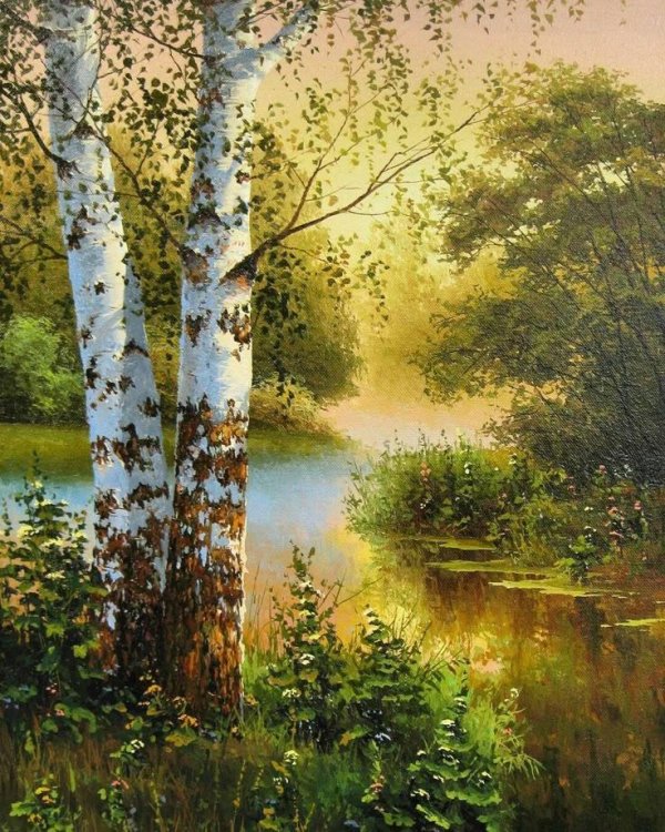 пейзажи с березами