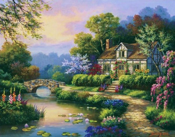 томас кинкейд lamplight bridge