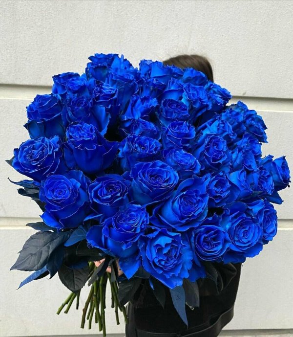 букет синих роз