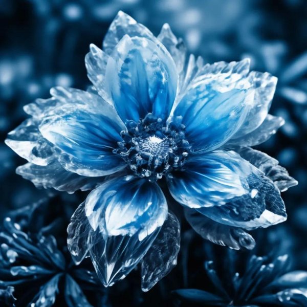 cиний цветок