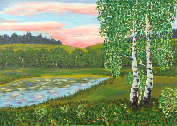 живопись ивана бунина берёзовая роща