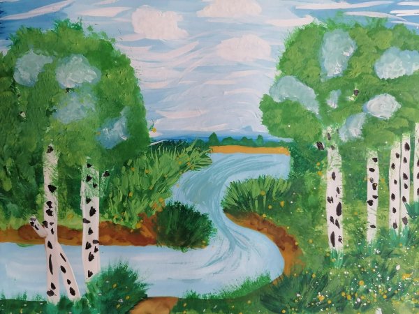 красота родного края рисунки