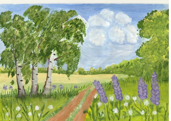 красота родного края рисунки