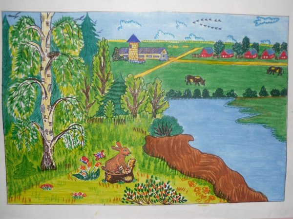 родной край рисунки