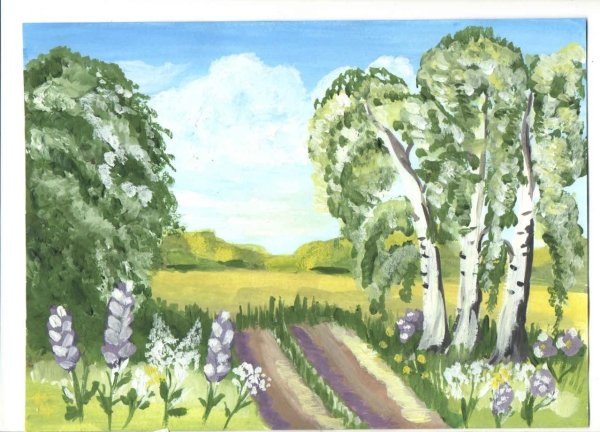 красота родного края рисунки