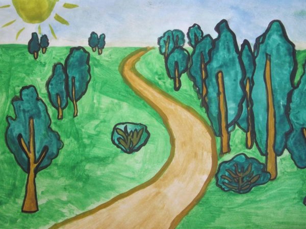 рисунок на тему природа
