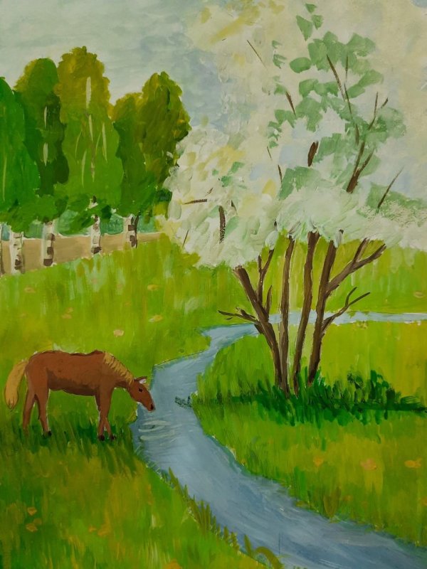 весенний пейзаж