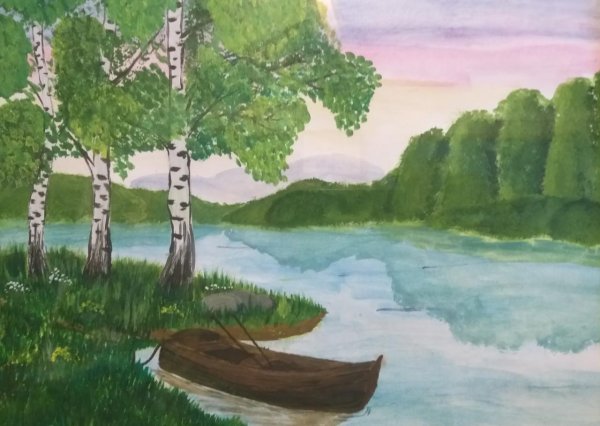 природа россии рисунки