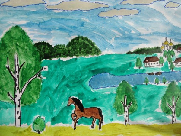 родной край рисунки