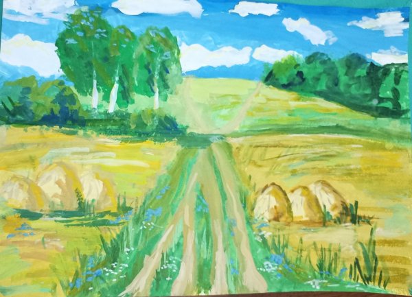 аркадий олейник картины пшеничное поле