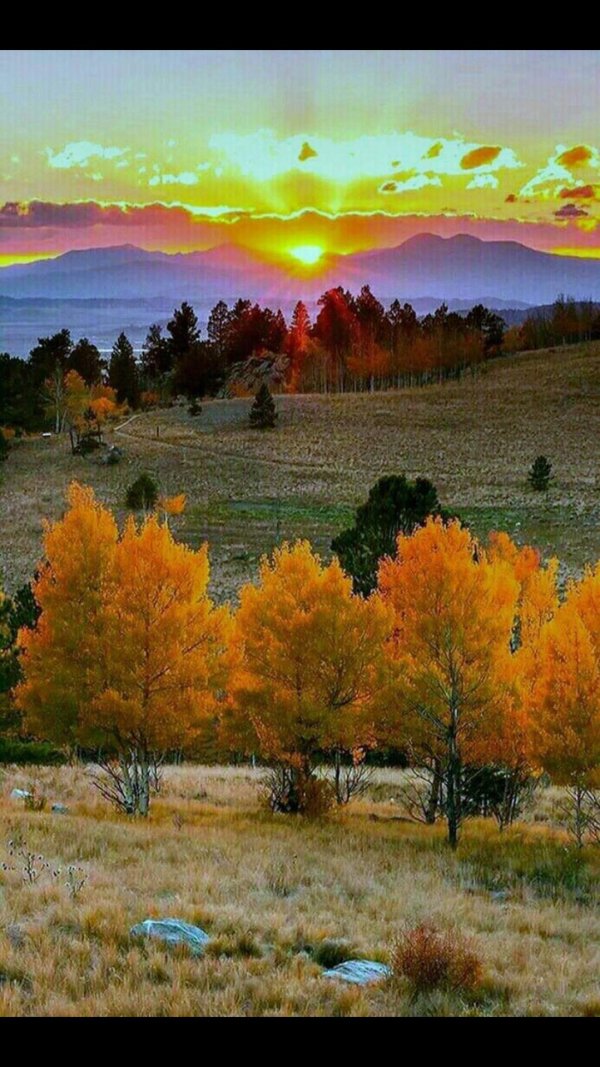 рассвет осенью