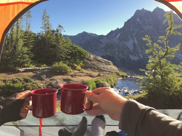 вид из палатки