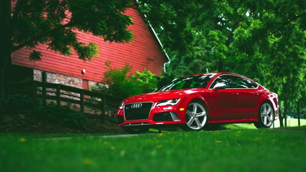audi rs7 red