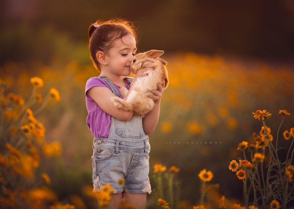 красивые дети природа