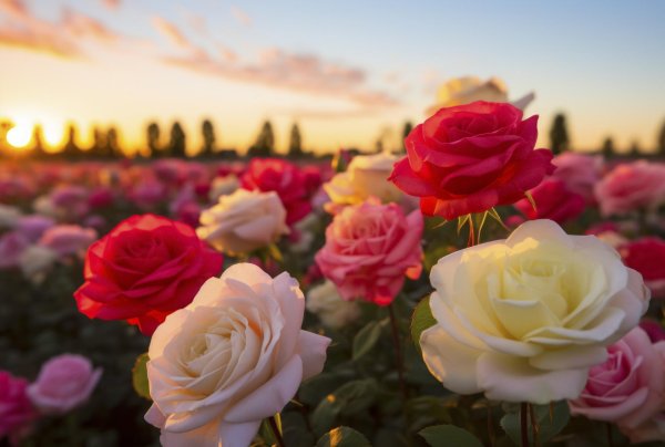 Самые с цветами роз