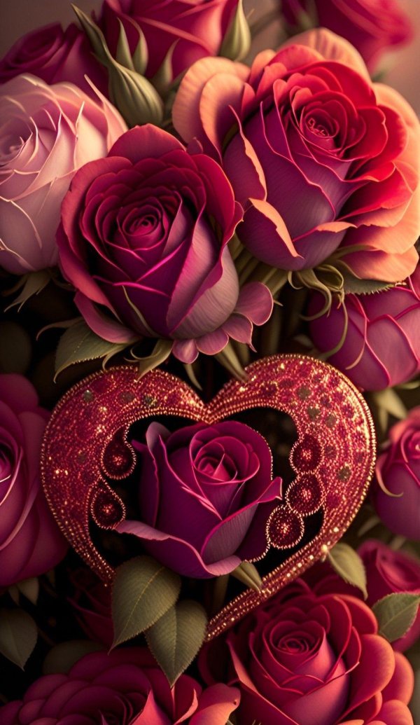 открытка красивые розы