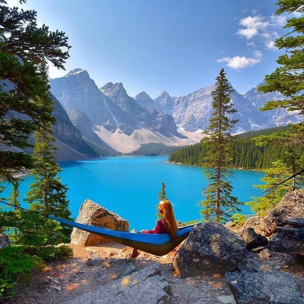 озеро морейн канада