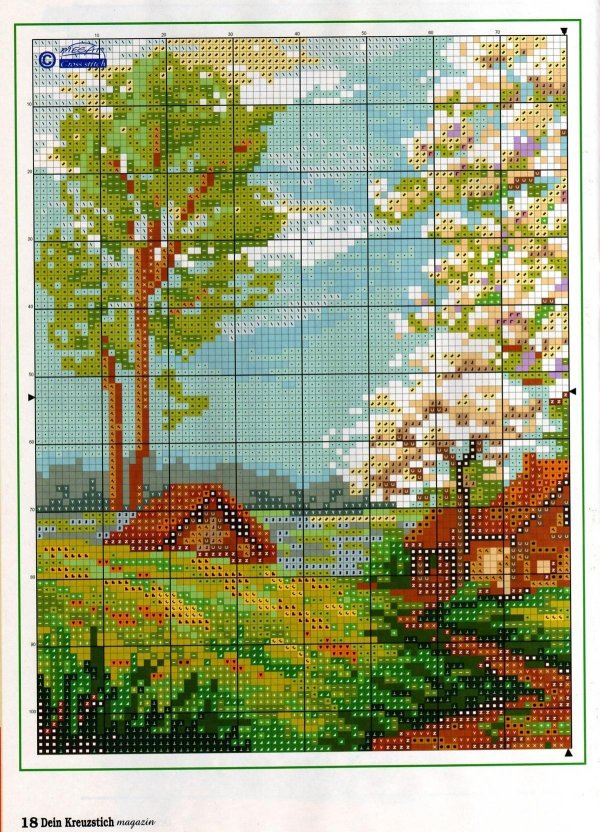 вышивание крестиком пейзажи