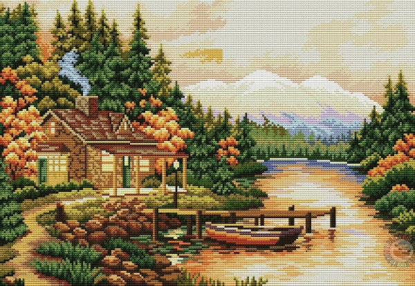 вышивание крестиком пейзажи