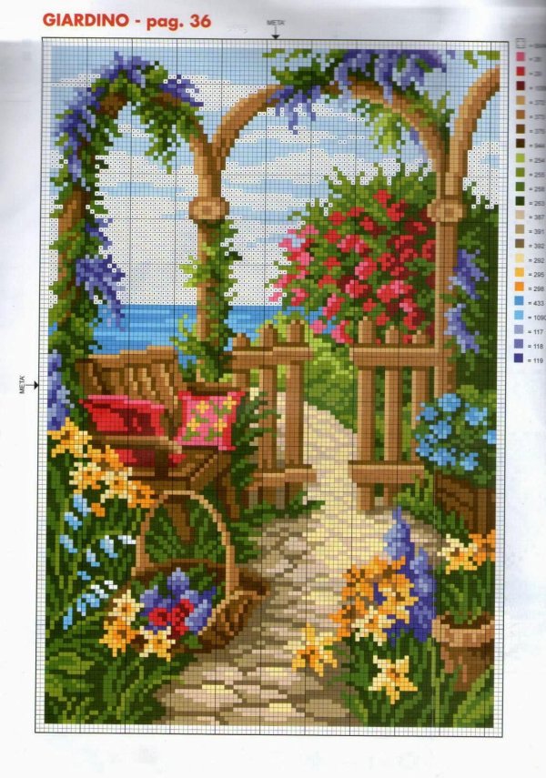 вышивание крестиком пейзажи