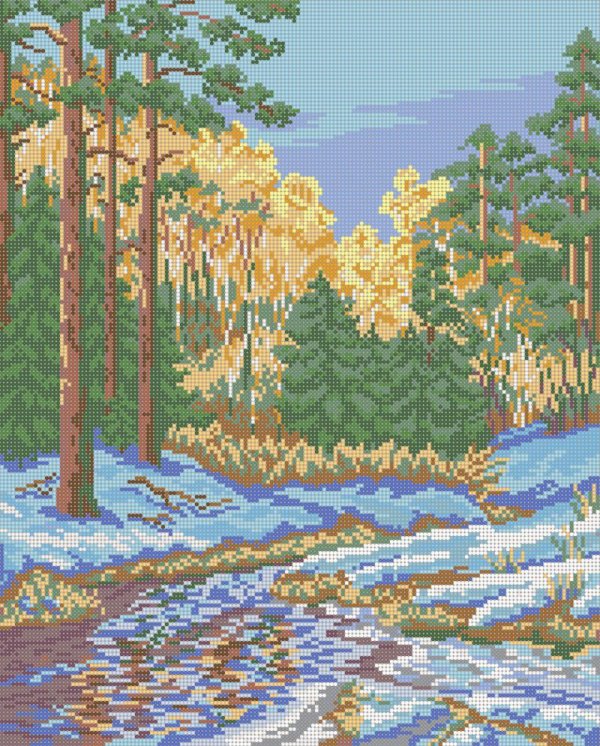 вышивка природа