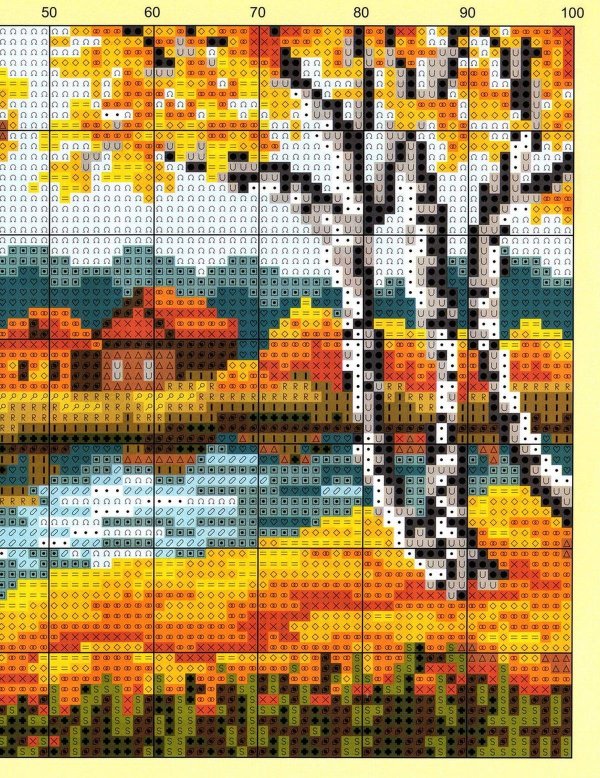 вышивка пейзаж