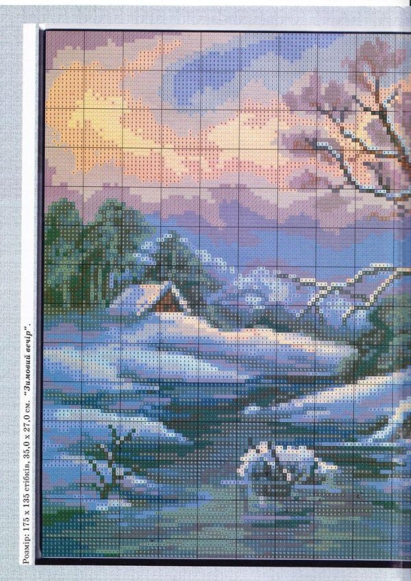 вышивание крестиком пейзажи