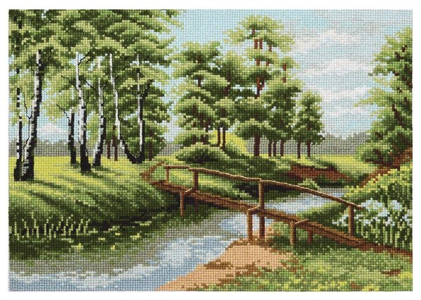 вышивка природа