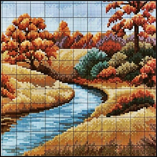 вышивание крестиком пейзажи