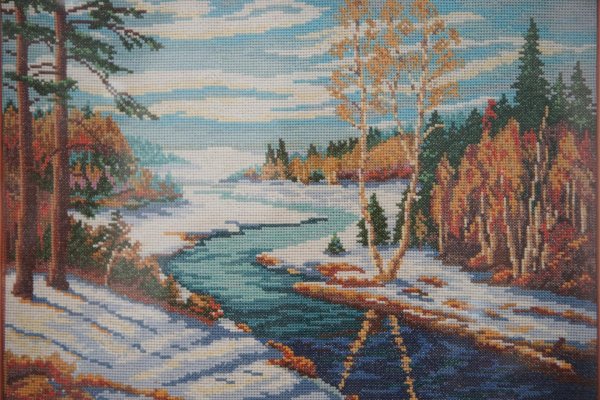 вышивка природа