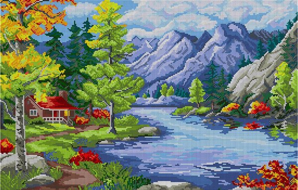 вышивание крестиком пейзажи