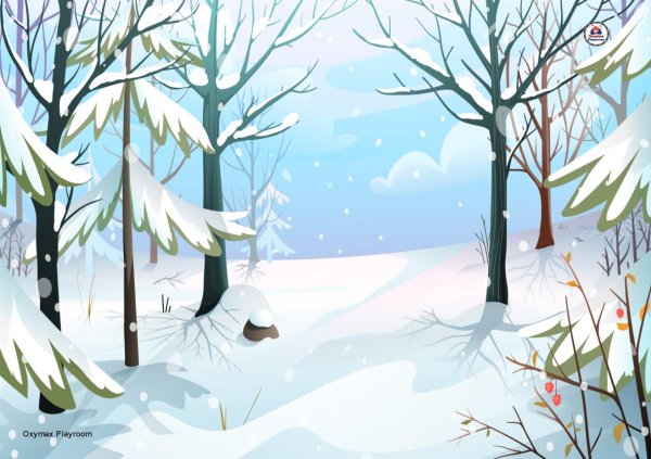 фон зимнего леса