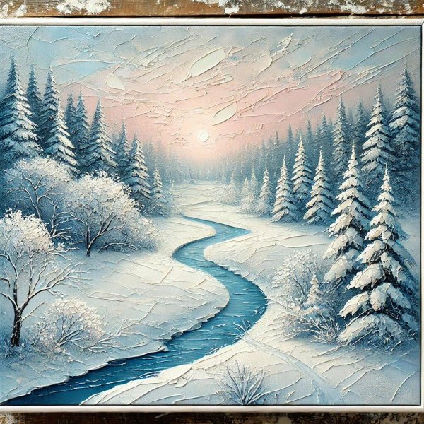 картины зимнего пейзажа