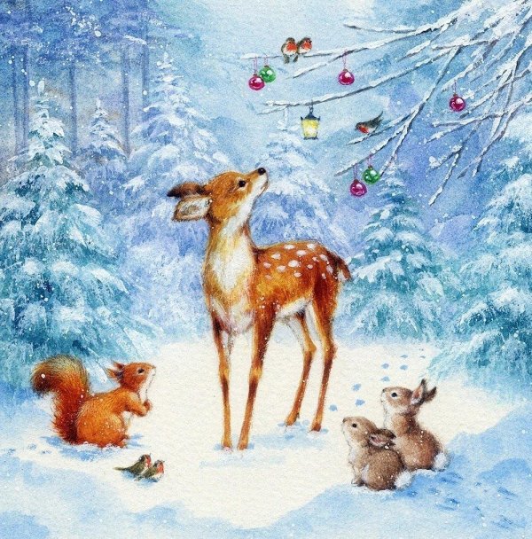 олененок новогодний