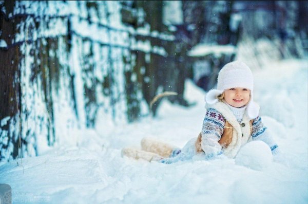 дети зимой