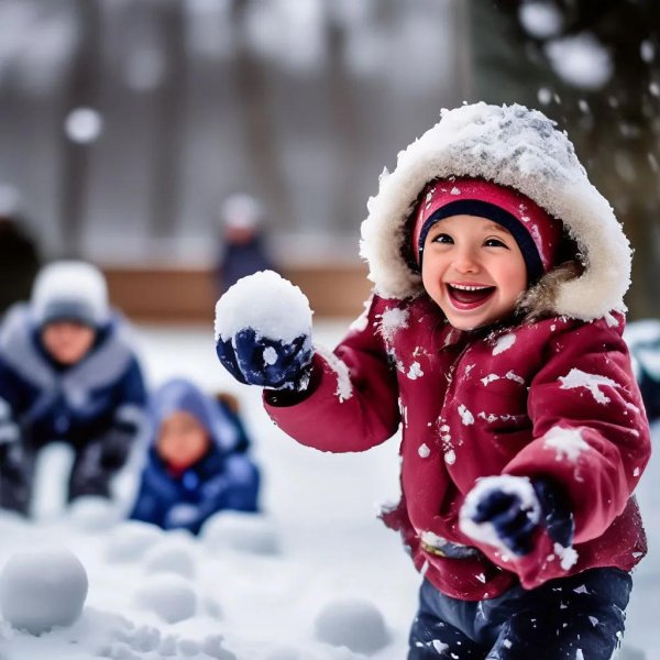 зимние игры детей